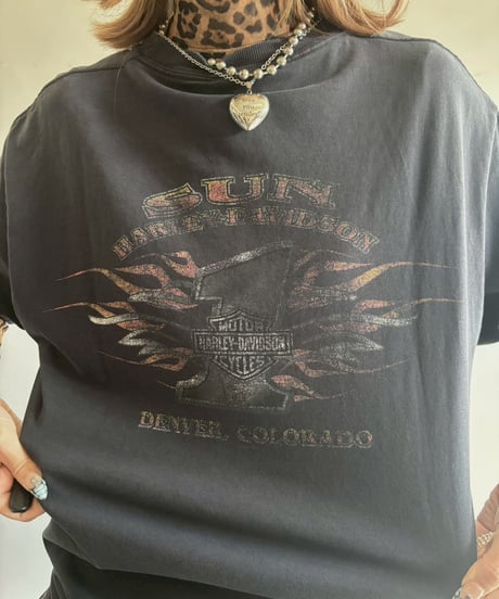 【USED】 09's HARLEY DAVIDSON T-shirt / 251004-016