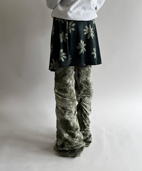 【USED】 Flower Pattern Mini Skirt/ 250419-028