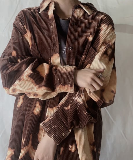 【RE;CIRCLE】Tie Dye Dyeing Corduroy shirt① /210226-005