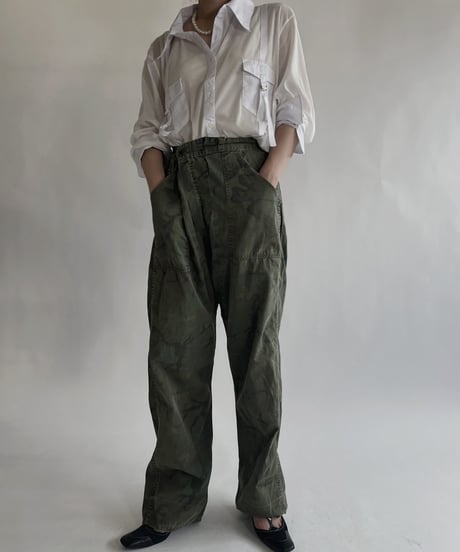 【USED】 Army Camouflage Pants / 220604-014