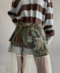 【RE;CIRCLE】 RE Military Camouflage Wrap Skirt / 260226-001