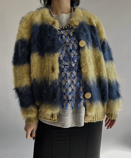 【USED】 Knit Cardigan Top /240127-018
