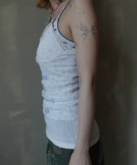 【RE;CIRCLE】 Re Embroidered Camisole Top  /  250724-002