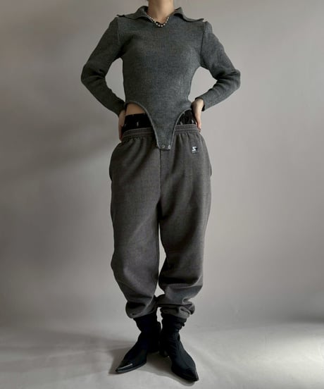 【RE;CIRCLE】 RE Rib Knit Leotard Top / 260205-019