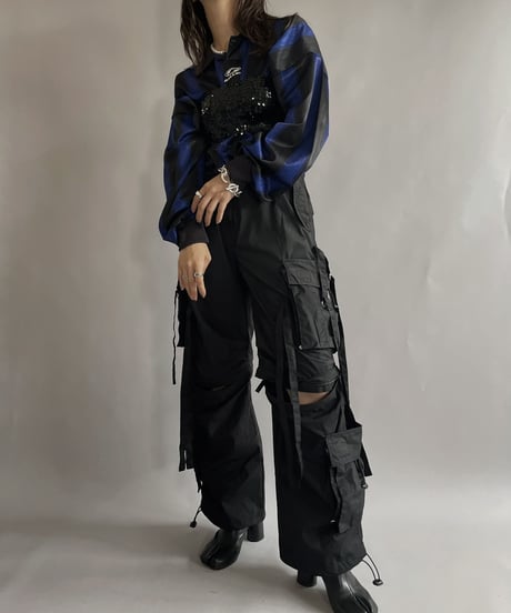 【USED】  Techino Pants Black / 221001-025