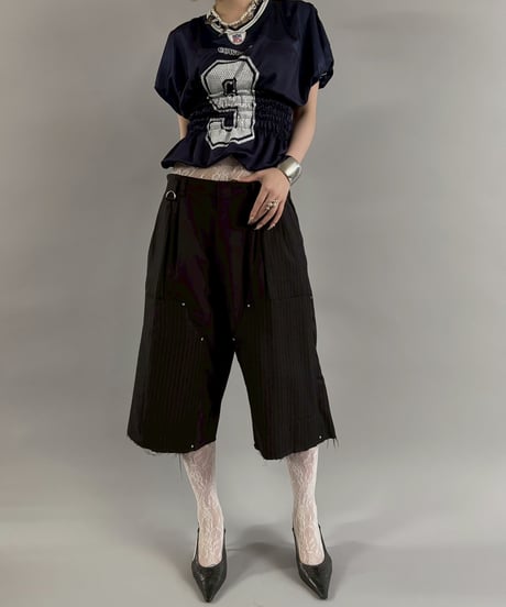 【RE;CIRCLE】 Shirring Football Shirt  /  250904-003