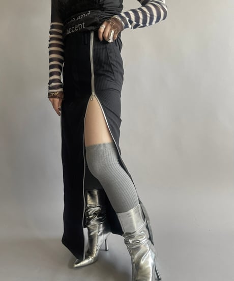 【RE;CIRCLE】 Re Front Zip Skirt/ 241003-001