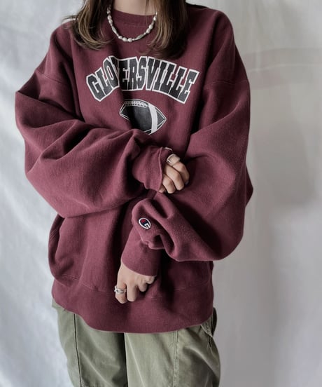 【USED】   Champion Reverse Weave Sweat GLOVERSVILLE/211007-024