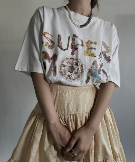 【USED】 Short Sleeved T-shirt "Super Mom" / 220625-002