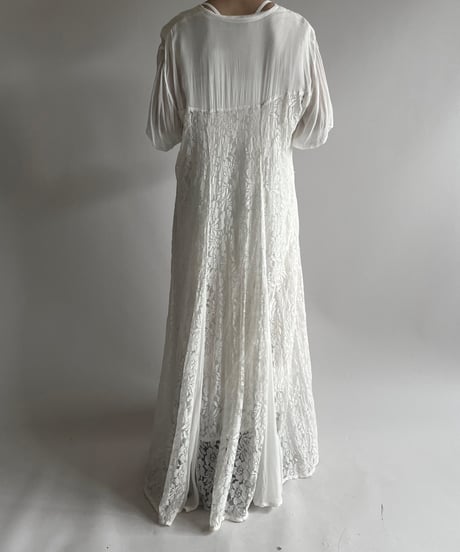 【USED】 Lace Pattern Sheer One-Piece / 250726-027