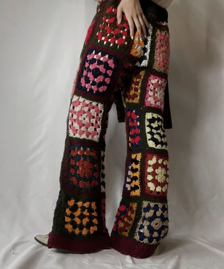 【RE;CIRCLE】 RE Granny Knit Pants/210917-002