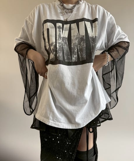 【USED】 90's DKNY JEANS BOX ROGO T-Shirt/250510-088