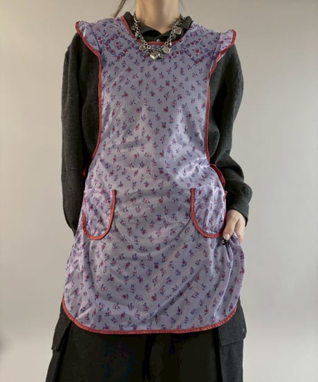 【USED】 Flower Pattern Euro Apron / 260321-021