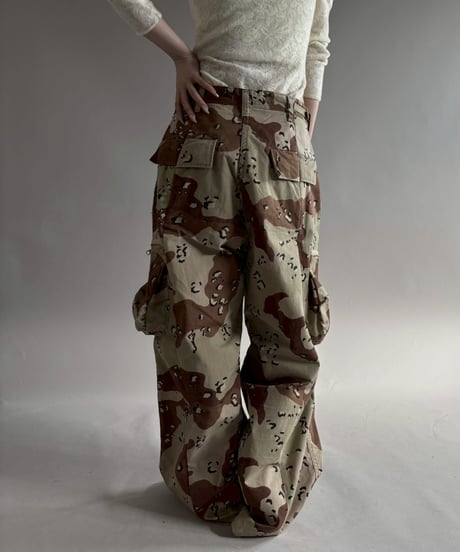 【RE;CIRCLE】 RE Military Camouflage Wide Cargo Pants /260226-016