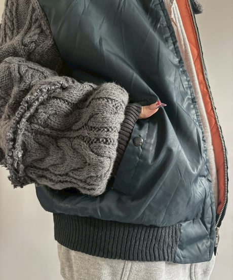 【RE;CIRCLE】 RE MA1 × Alan Knit Jacket / 251225-006