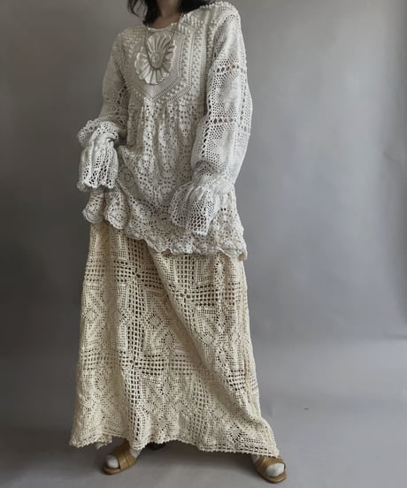 【RE;CIRCLE】 RE Crochet Lace One-piece / 230504-001