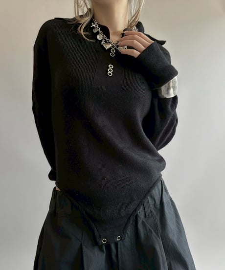 【RE;CIRCLE】 RE Rib Knit Leotard Top / 260416-017