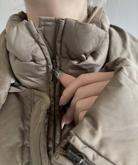 【USED】 Double Zip up Down Coat / 260131-006