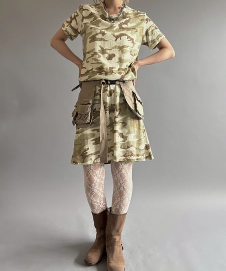 【USED】 Camouflage Pattern Long T-Shirt / 260613-007