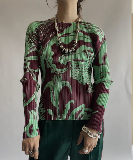 【USED】  Poly Long Sleeved Top / 220924-016