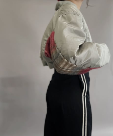 【RE;CIRCLE】 RE Short MA-1 Blanket Docking Jacket Gray / 221208-003