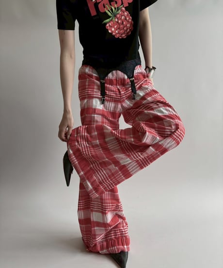 【USED】 Checked Wide Pants/250816-018