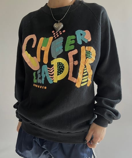 【USED】 Made in USA 90’s Jerzees Cheer Leader Sweat Top /250111-002