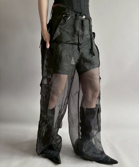 【USED】 Sheer Organdy Pants /260411-010