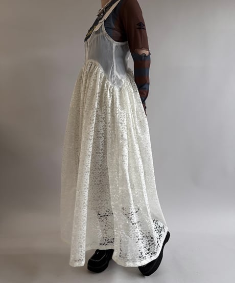 【RE;CIRCLE】 Re Parachute Lace Jump Skirt/ 250320-003