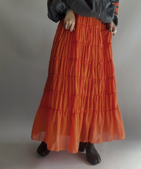 【USED 】Sheer Long Skirt/ 231125-018