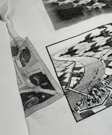 【USED】 Made in USA 90's SOFTEE M.C. ESCHER T-Shirt /250621-028