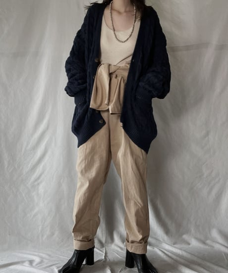 【USED】　Cable Knit Cardigan①/ 220120-047