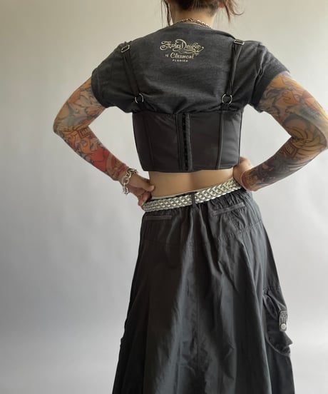 【USED】 Lace Patterned Corset Top /240914-011