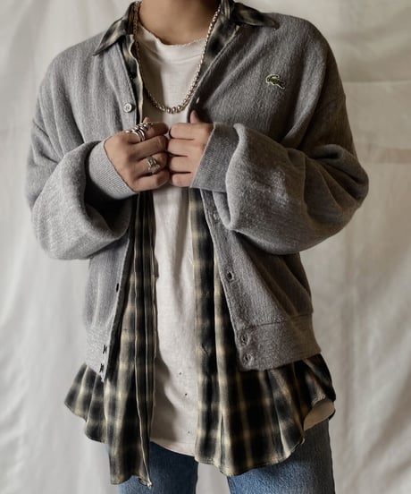 【USED】   LACOSTE Knit Cardigan⑥/210930-040