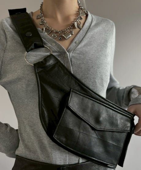 【RE;CIRCLE】 RE Leather Waist Belt Bag / 260507-002