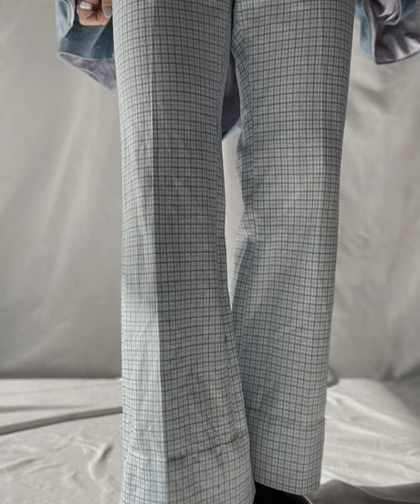 【USED】 Check Flared Pants / 220107-012