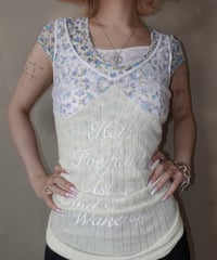 【RE;CIRCLE】 Re Embroidered Camisole Top  /  250724-025