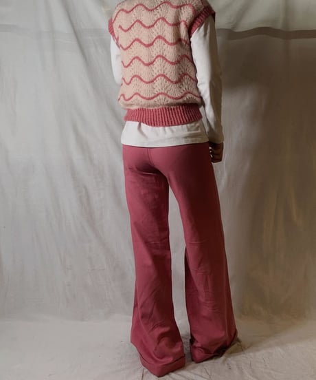【USED】  N/S Crocket Knit Top①/210303-024