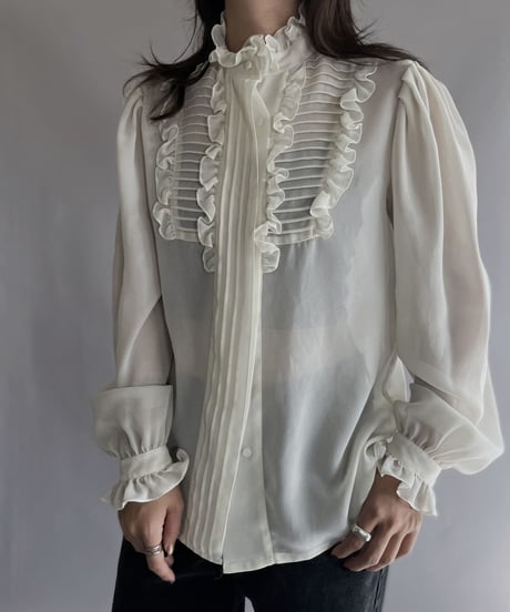 【USED】  Poly Long Sleeved Shirt / 221029-013