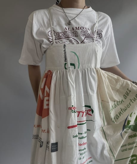 【RE;CIRCLE】RE Eco-Friendly Bag Camisole Long One-piece / 230727-018
