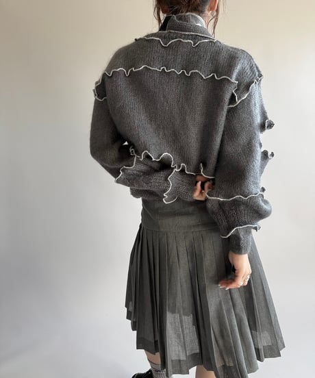 【RE;CIRCLE】 RE Mellow Ribbon Knit Top + Muffler  /  250123-002