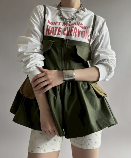 【RE;CIRCLE】RE U.S Military Rebuild Mini One-Piece Khaki / 260423-003