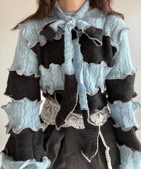 【RE;CIRCLE】 RE Mellow Knit Top + Muffler  /  241226-013