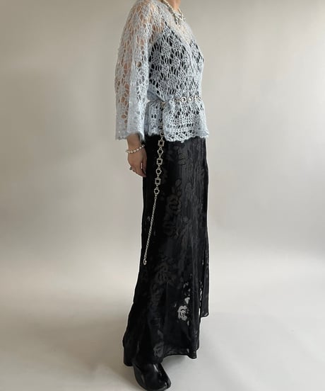 【USED】 Flower Patterned Camisole Long One-Piece/25227-005