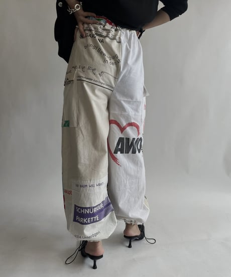 【RE;CIRCLE】 RE Eco-Friendly Bag Draw Cord Pants / 220825-024