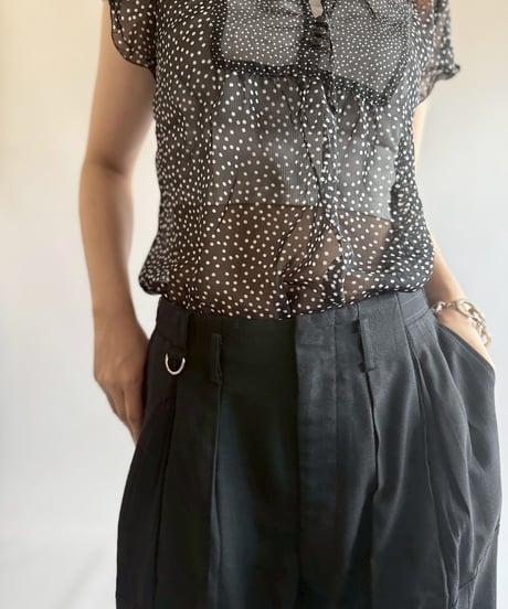【RE;CIRCLE】 Re Suit Double Knee Shorts / 250612-001