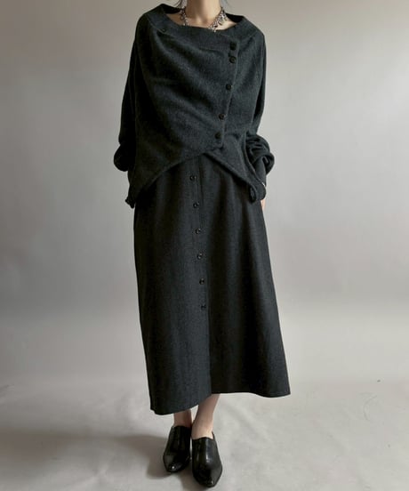 【RE;CIRCLE】 RE Deformed Acrylic Cardigan / 260312-002