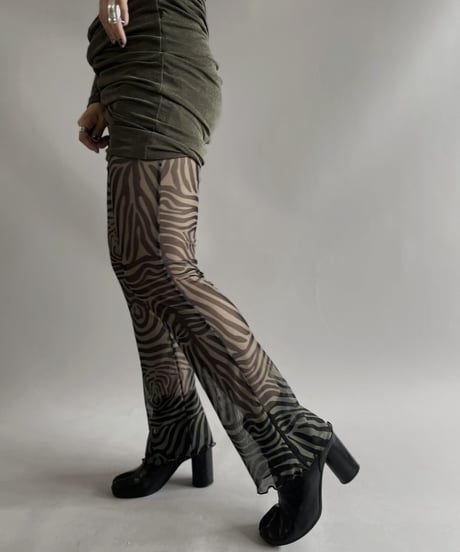 【USED】 Patterned Sheer Pants / 230916-008