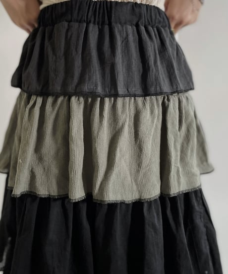【RE;CIRCLE】 RE Indian Cotton Skirt / 220503-004