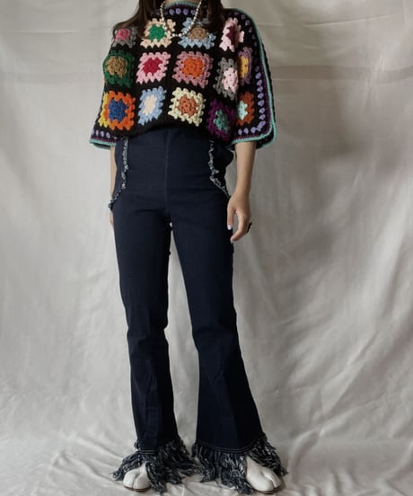 【RE;CIRCLE】 RE Granny Knit Top③/211014-003